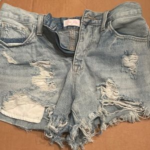 Pink Lilly jean shorts